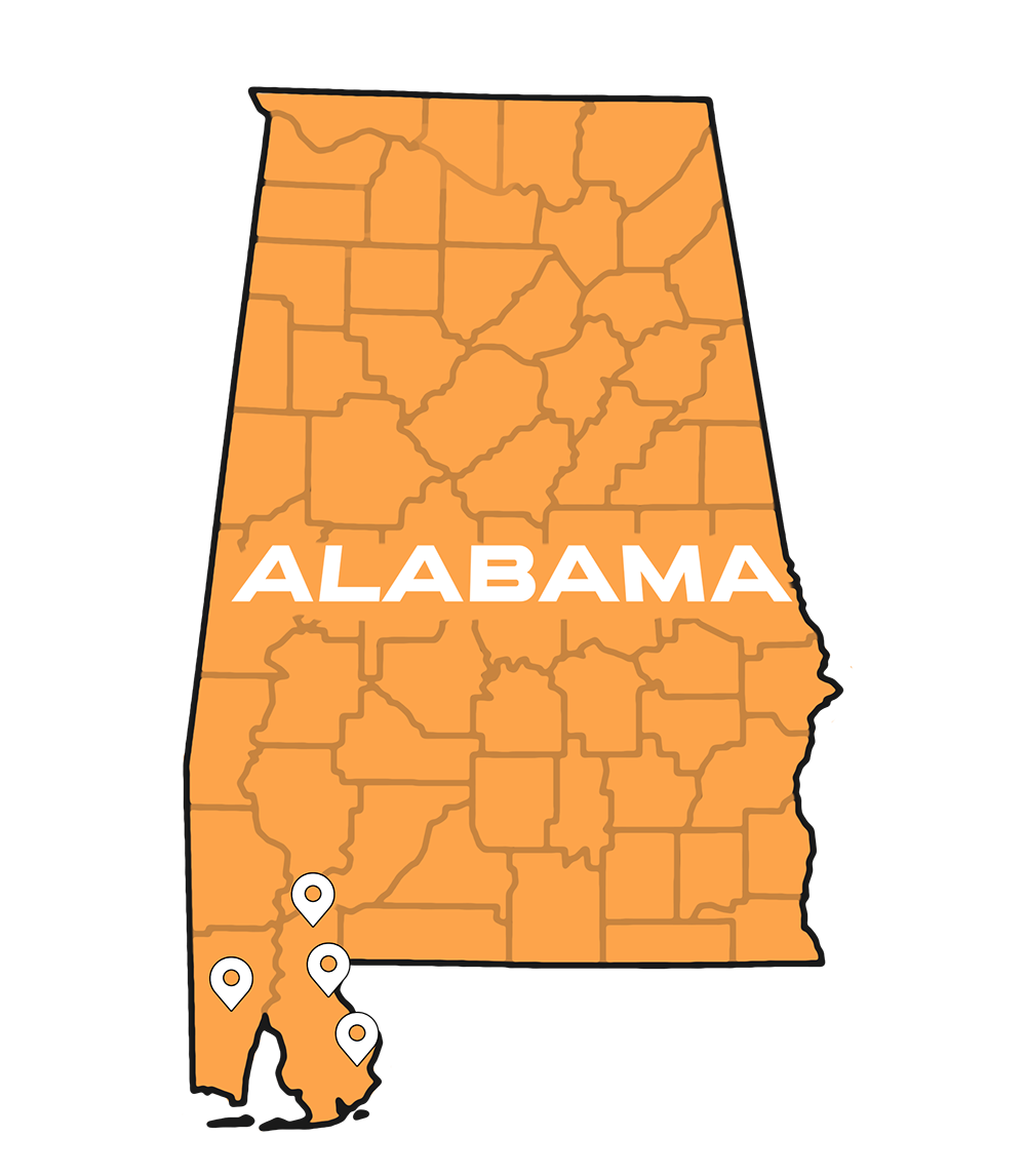 Landworx Alabama Service Map